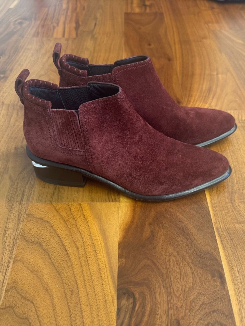 Alexander Wang purple booties